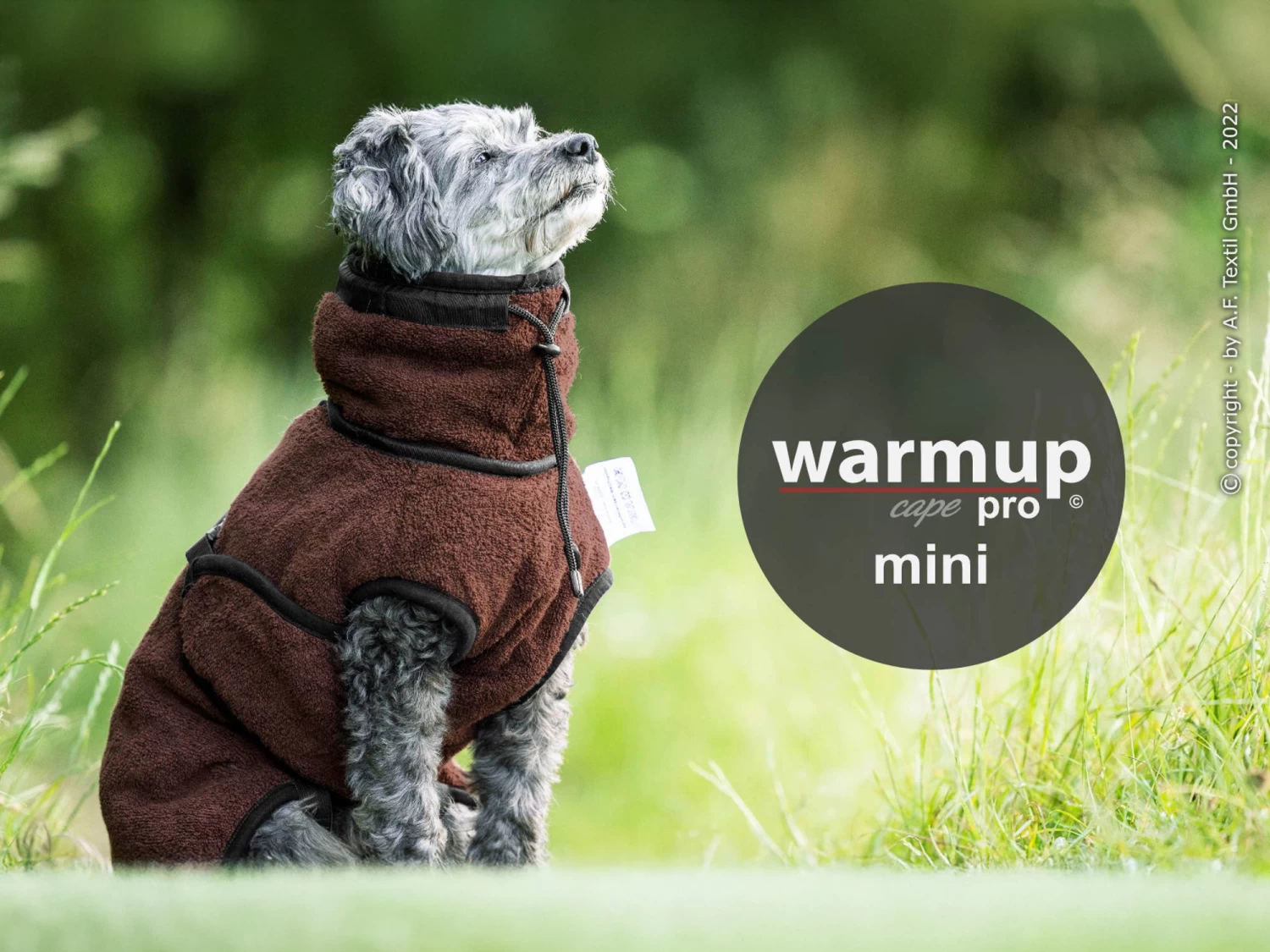 Warmup Cape Pro Mini Hundemantel & Bademantel Mocca – Bild 2