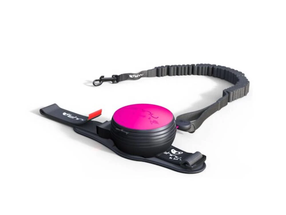 Lishinu 3 Handy Roll Hundeleine Mit Full-STOP Knopf Neonpink