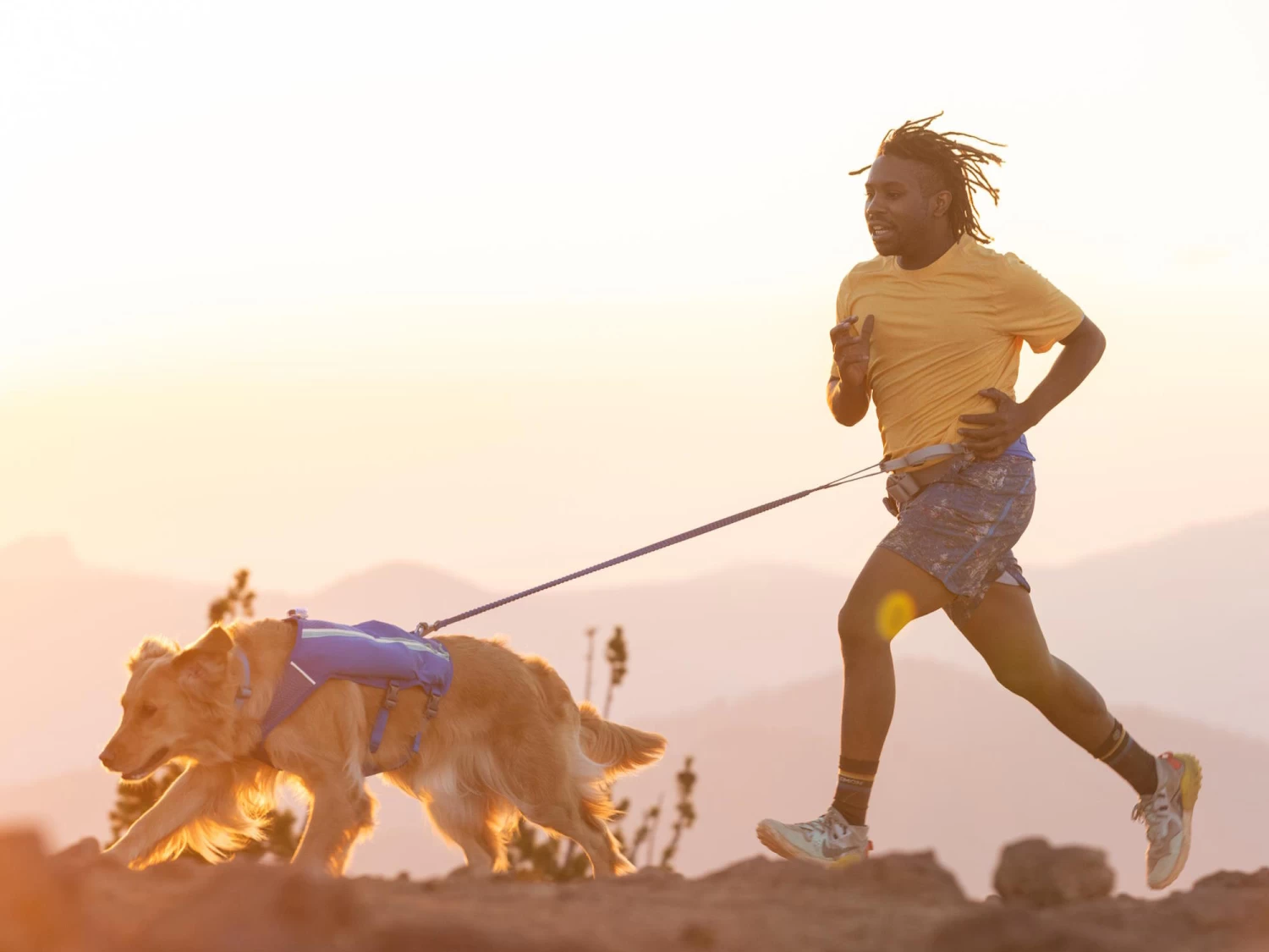 Ruffwear Trail Runner™ Dehnbare Hundeleine Blue Pool – Bild 6