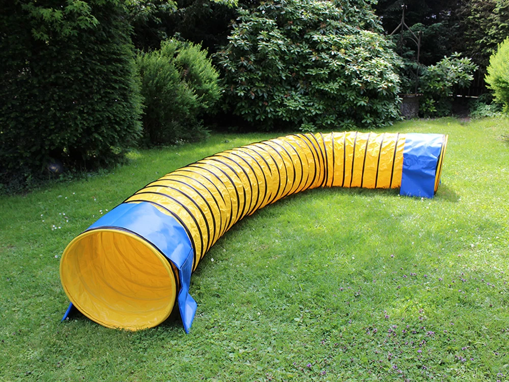 Hunde Profi Agility Tunnel FCI Konform Gelb – Bild 2