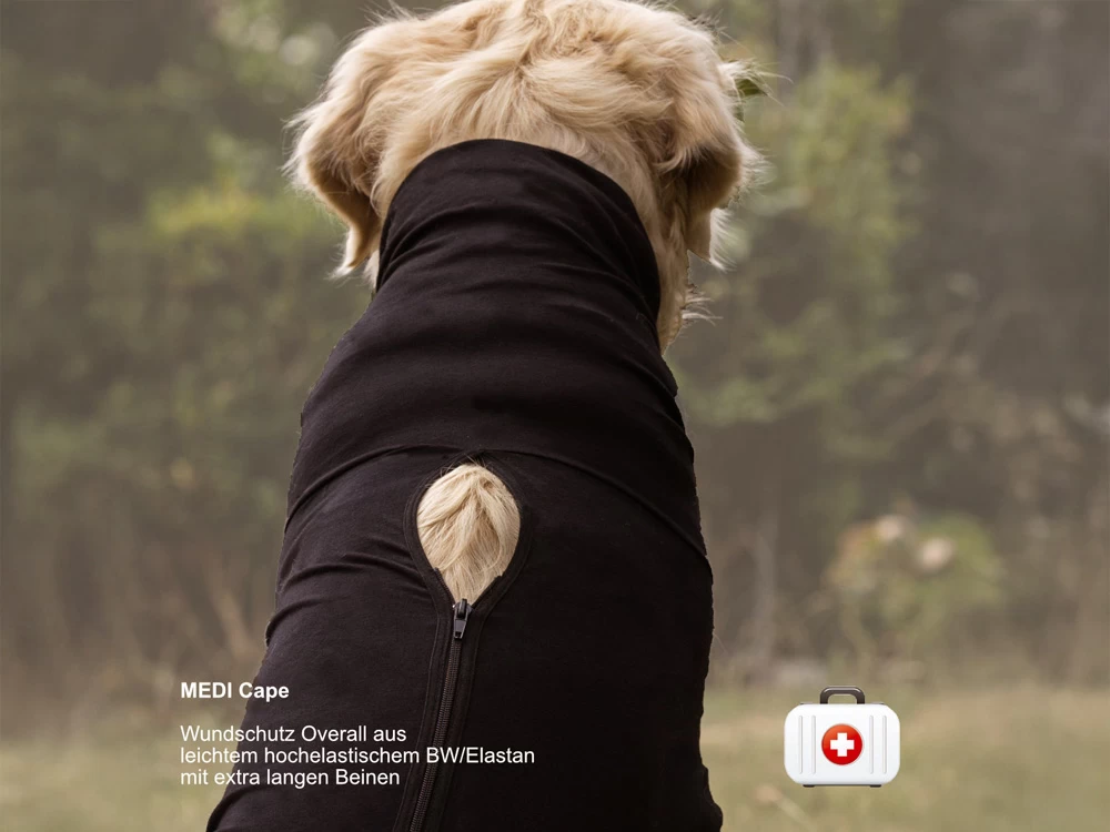 Medi Cape Wundschutz- Overall Schwarz – Bild 2