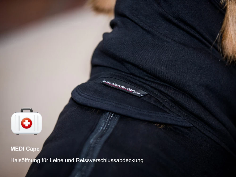 Medi Cape Wundschutz- Overall Schwarz – Bild 3