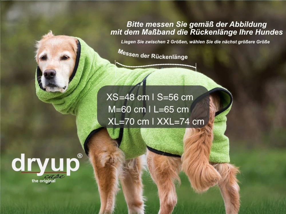 Dryup Cape Hundebademantel Kiwi – Bild 5