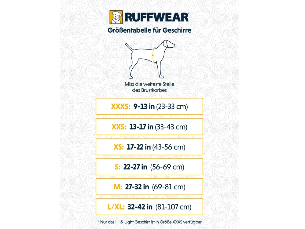 Ruffwear Hi & Light™ Hundegeschirr Twilight Gray – Bild 4