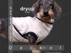 Dryup Cape Hundebademantel Dackel Spezial Sand