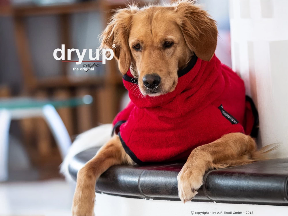 Dryup Cape Hundebademantel Red Pepper – Bild 2