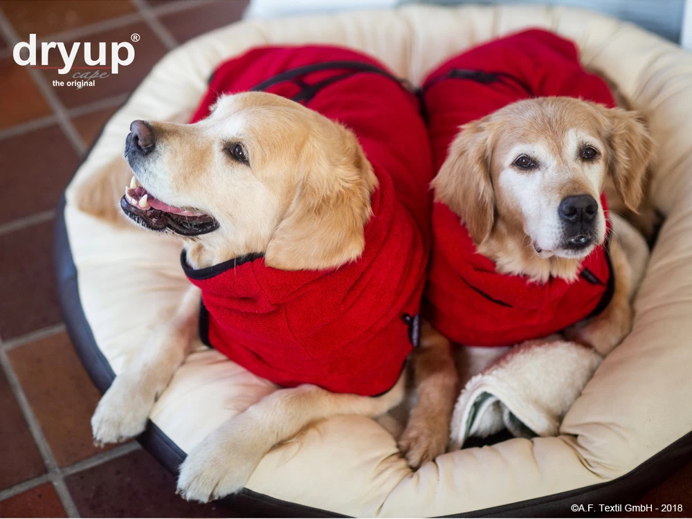 Dryup Cape Hundebademantel Red Pepper – Bild 3