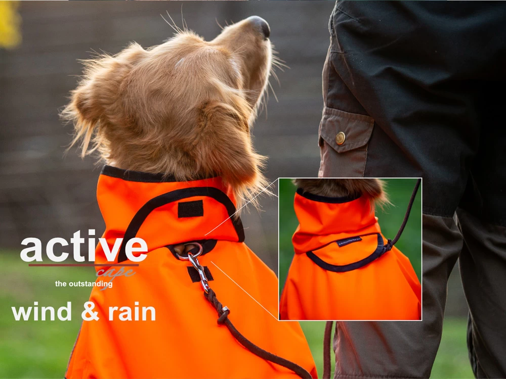 Active Cape Wind & Rain MINI Orange – Bild 2