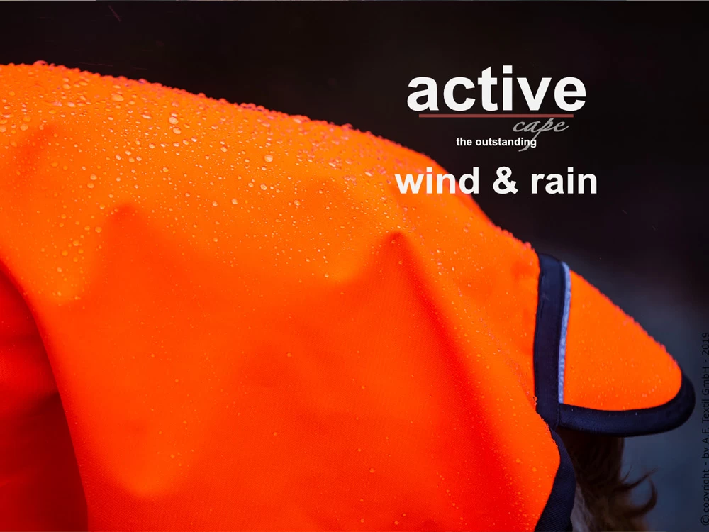 Active Cape Wind & Rain MINI Orange – Bild 3