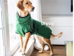 Dryup Cape Hundebademantel Dark Green
