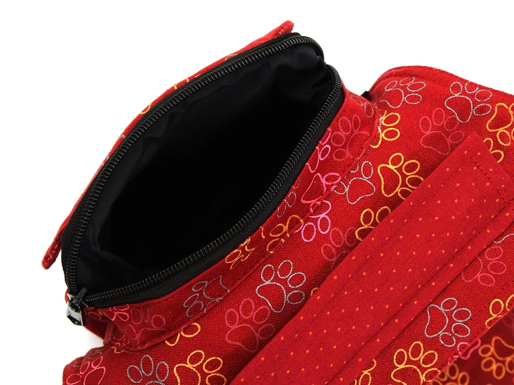 Nijens Leckerlietasche Barcelona 729 Dunkelrot Pfoten – Bild 3