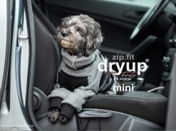 Dryup Body Zip.fit Mini Hundebademantel Anthrazit