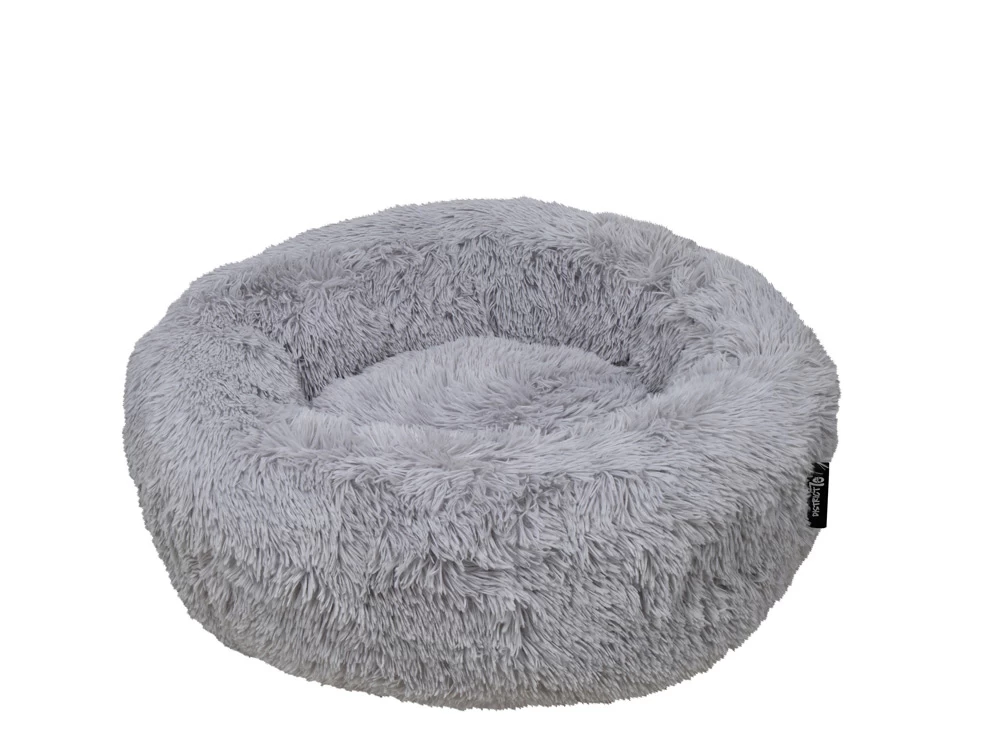 District 70 FUZZ Hundebett Donut Light Grey