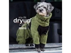 Dryup Body Zip.fit Mini Hundebademantel Moos