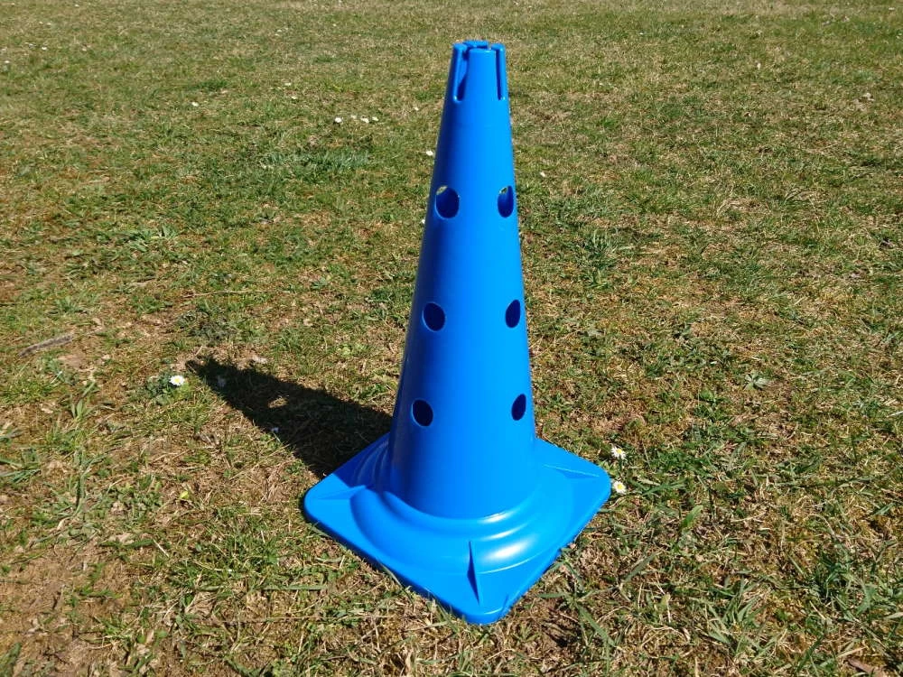 Dog Agility Pylonenhürde Höhenverstellbar Blau – Bild 2