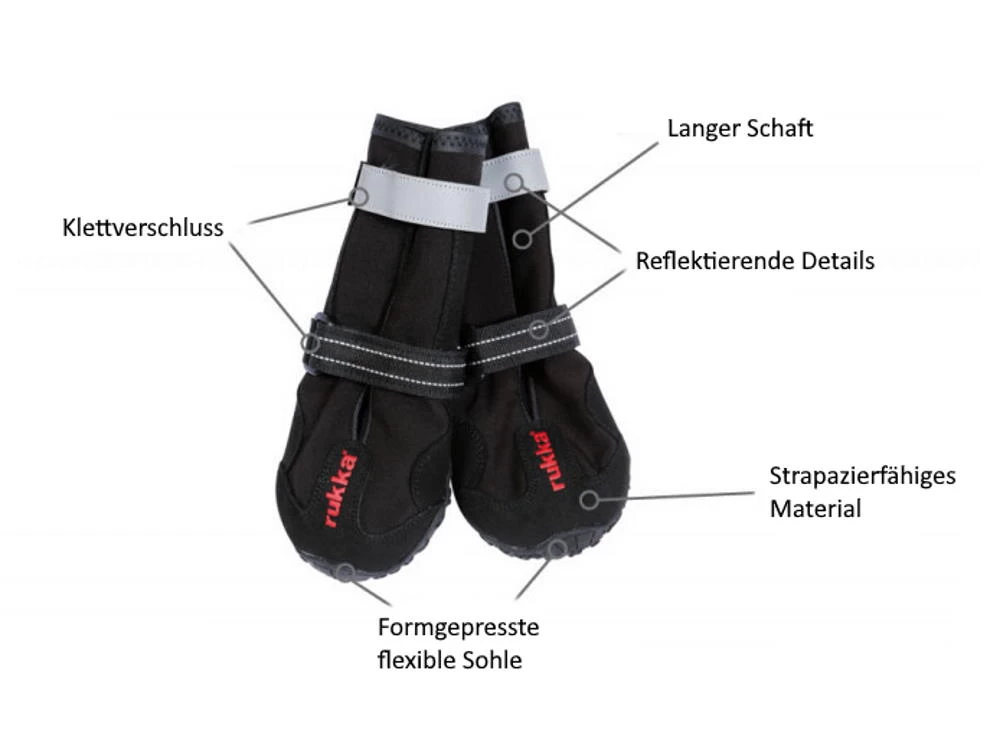 Rukka Pets Proff Boots Hohe Hundeschuhe Black – Bild 2