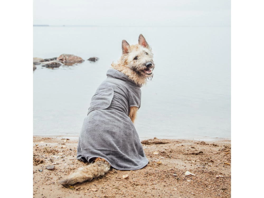 Rukka Pets Micro Hundebademantel Light Graphite â Bild 2