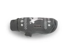 Wolters Strickpullover Elch Grau/weiĂ