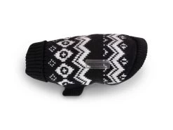 Wolters Norweger Hundepullover Mops & Co. Schwarz/weiß